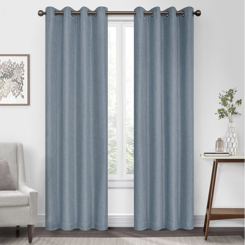 Curtain Single Panel, 50" x 95", Ocean