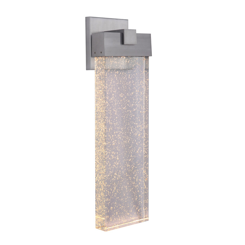 Aria LED Wall Light, 23" H x 6.5" W x 4" D, Satin Aluminum