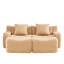 Camel 2 - siège désossé avec un design coulissant et des sièges incurvés ergonomiques, pour un soutien en tissu relaxant dans la zone de confort de la maison, relaxant dans des espaces