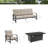 Chamber 5 - Person Outdoor Conversation Sofa Seating Group With Sunbrella® Cushions And Fire Pit Table