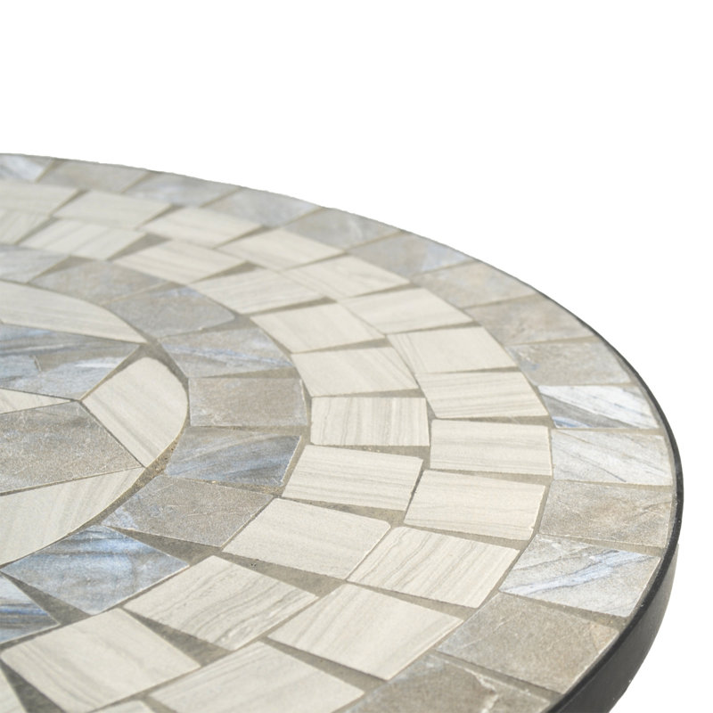 VERDE BISTRO 60cm Mosaic Table with San Remo Chair Garden Set