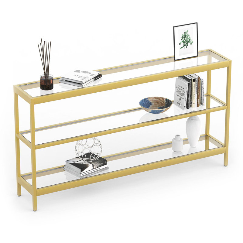 Console Jaiprakash, Doré, H 29,33 po x l 55 po x P 10 po