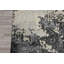 Tapis moderne 180 x 270 cm en laine, bambou et soie gris ivoire, noué à la main