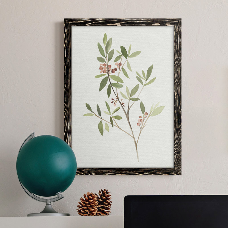 Toile encadrée simple Sprig IV de qualité supérieure - prête à être accrochée, Érable, H 24 po x l 20 po x P 1 po