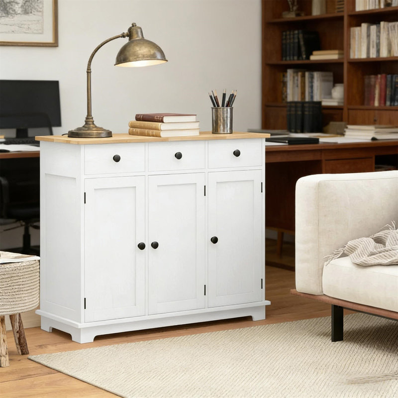 Spacious Floor Cupboard, White