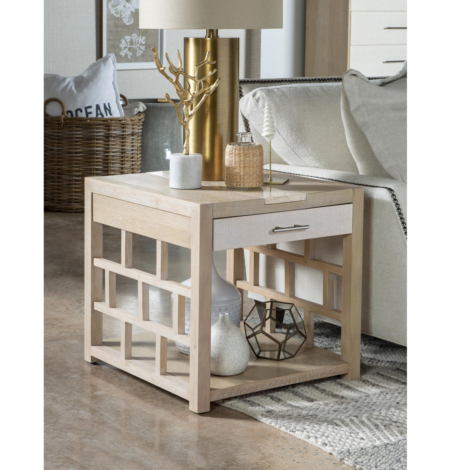 End Table With Storage