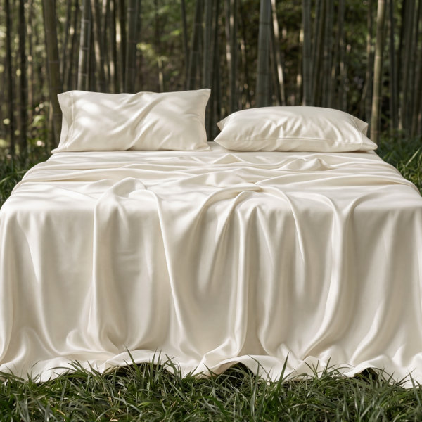 Essential Collection Cooling Rayon Derived from Bamboo Sheet Set, Simply Taupe, Twin XL Sheet Set with 1 Pillowcase