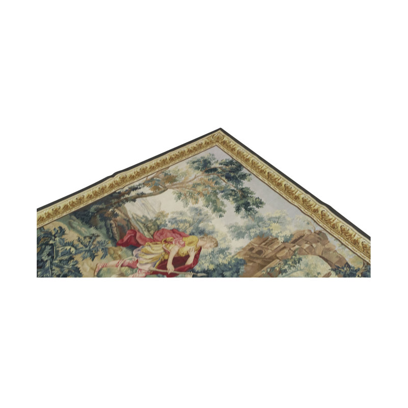 Tapis vert noué à la main de haute qualité