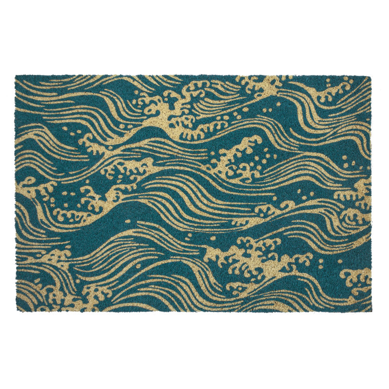 Paillasson Victoria and Albert Museum - Vagues, H 0,5 po x l 36 po x P 24 po