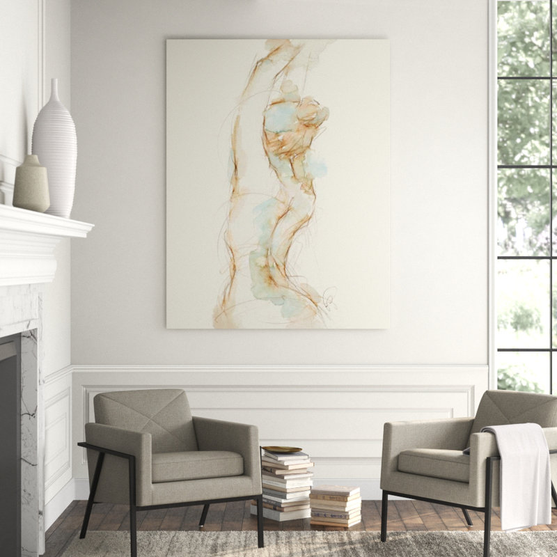 Gesture In Moment III Print by Janice Sadler, Glass Coat, 70" H x 54" W