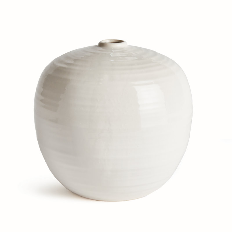 Emerson Handmade Terracotta Table Vase, 10.5" H x 10.75" W x 10.75" D