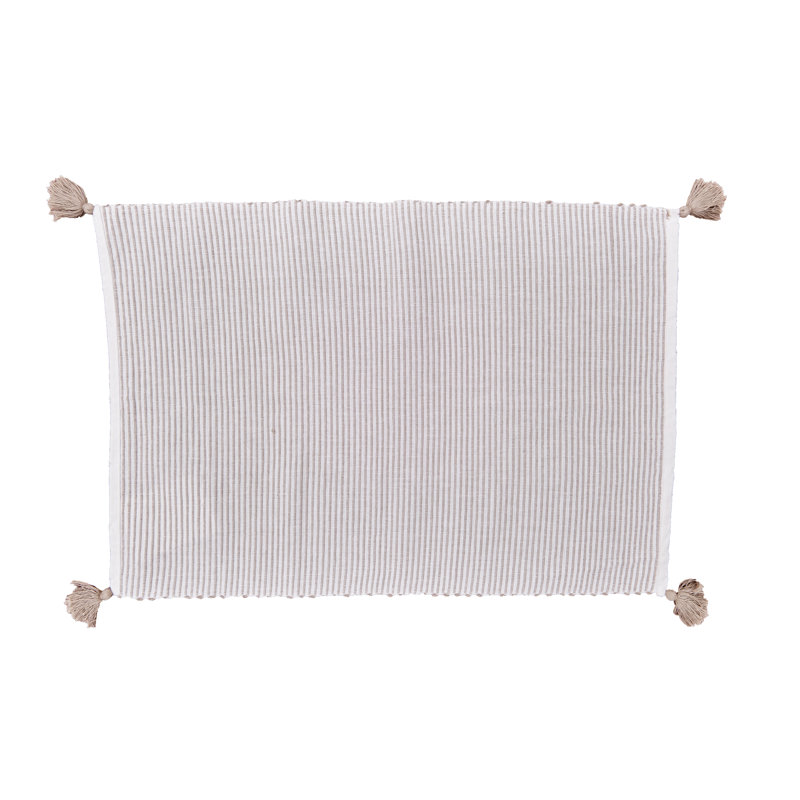 Napperon en coton 19 po Beck, Brun