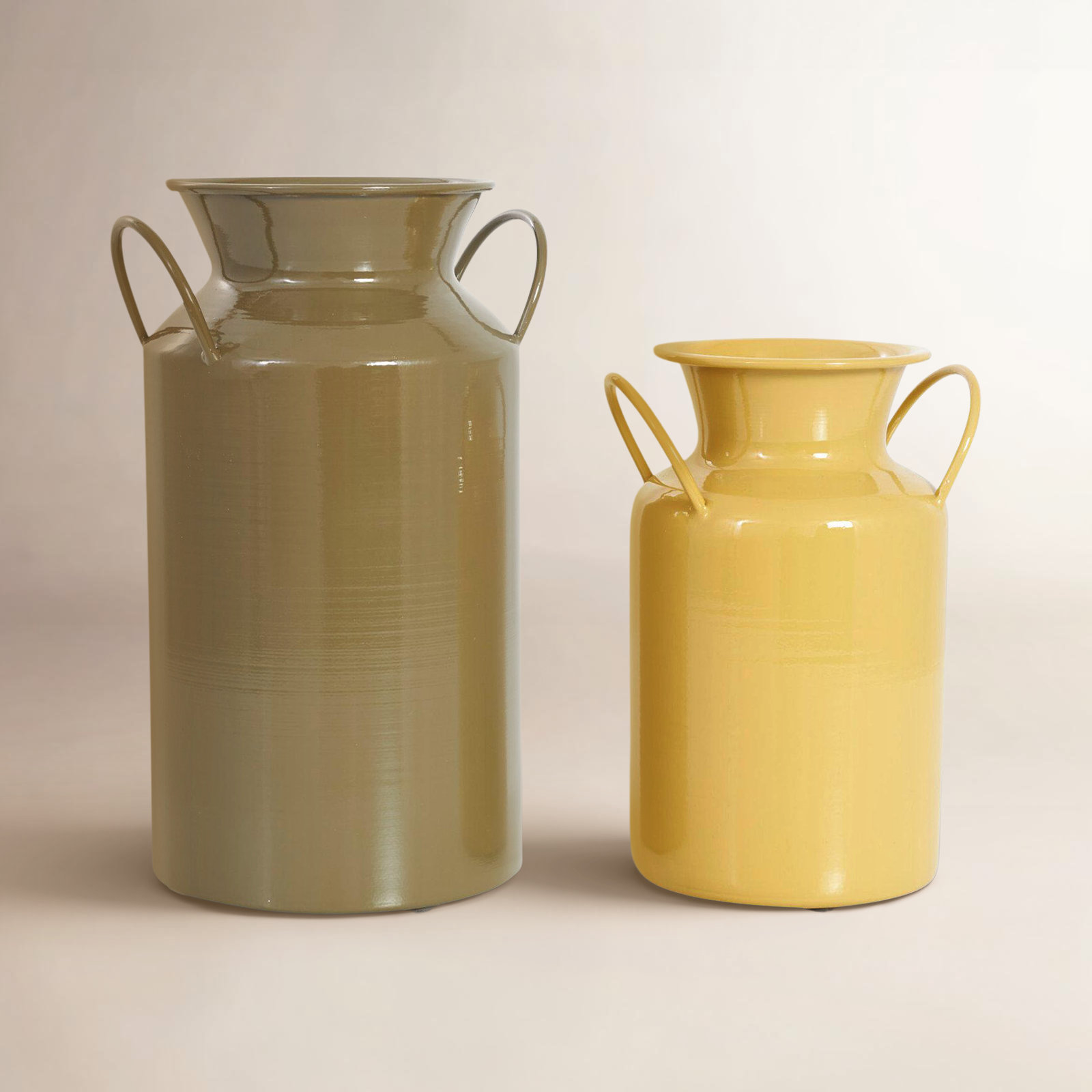 Hays Table Vase, Yellow/Brown, Small