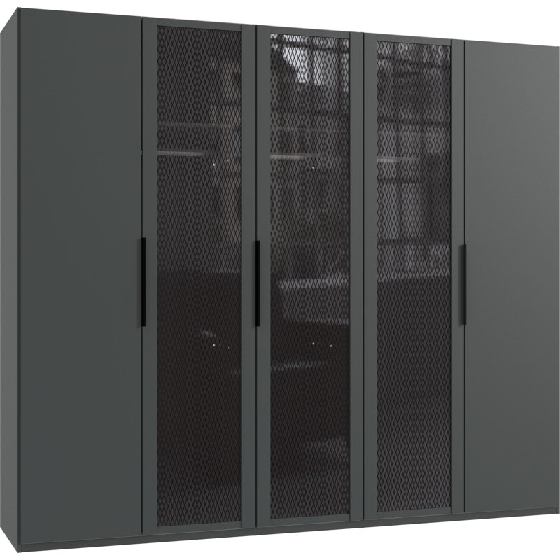 Wodina 5 Door Manufactured Wood Wardrobe