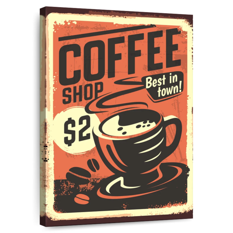Kema Vintage Coffee Promo Poster, 51" H x 34" W