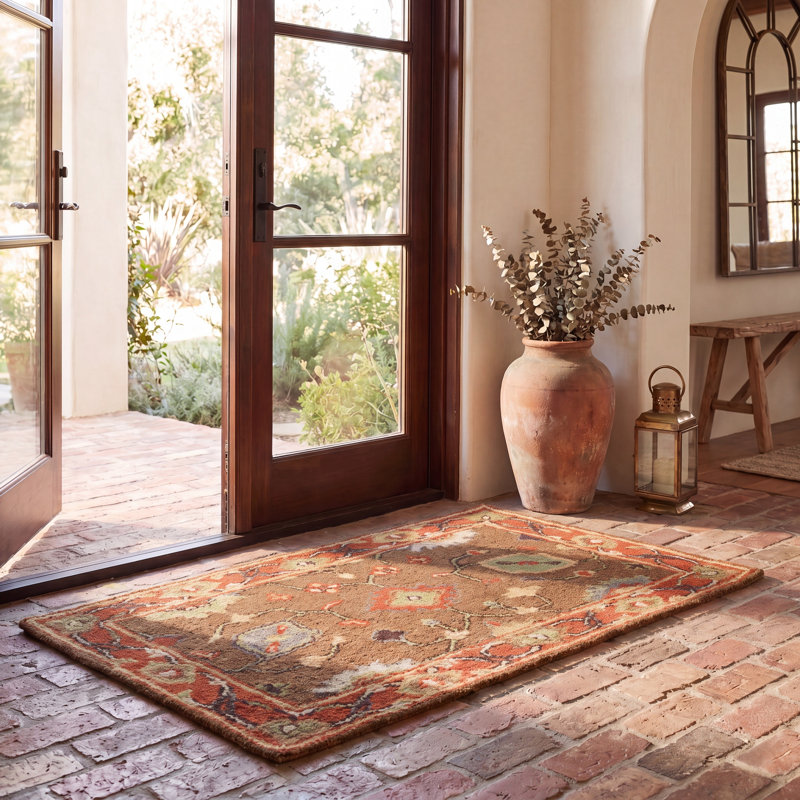 Tapis oriental en laine touffeté à la main Cranmore, Rectangle 2 pi x 3 pi