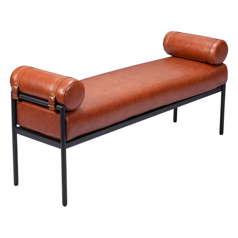 Barrow Faux Leather Upholstered Bench