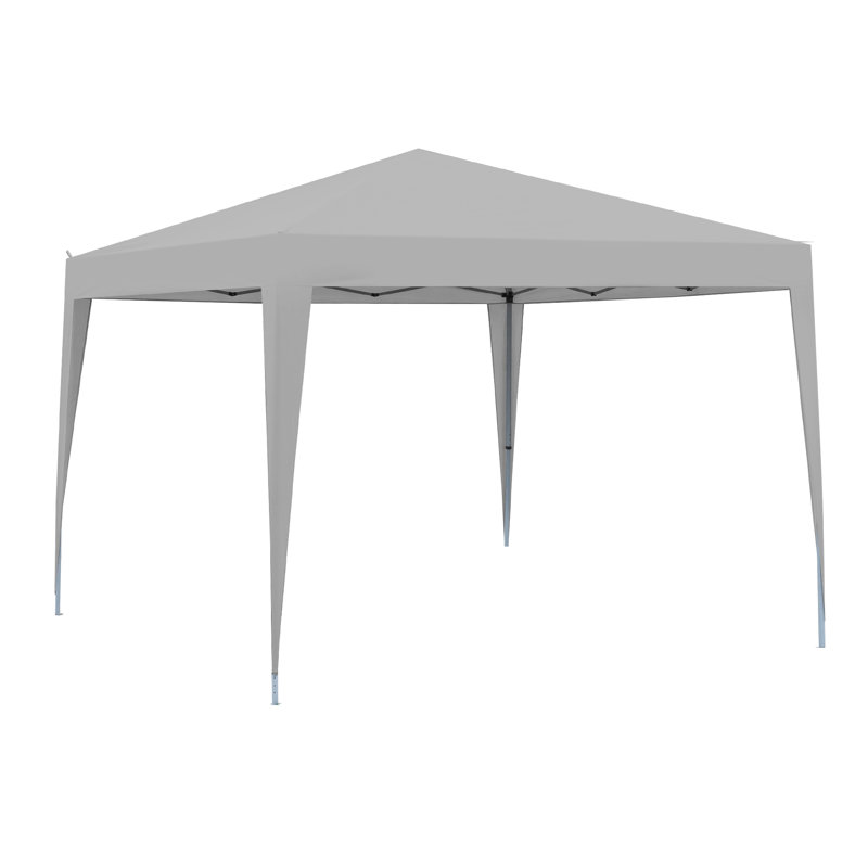 10 pi. L 10 pi. D Pop-up en métal, Gris