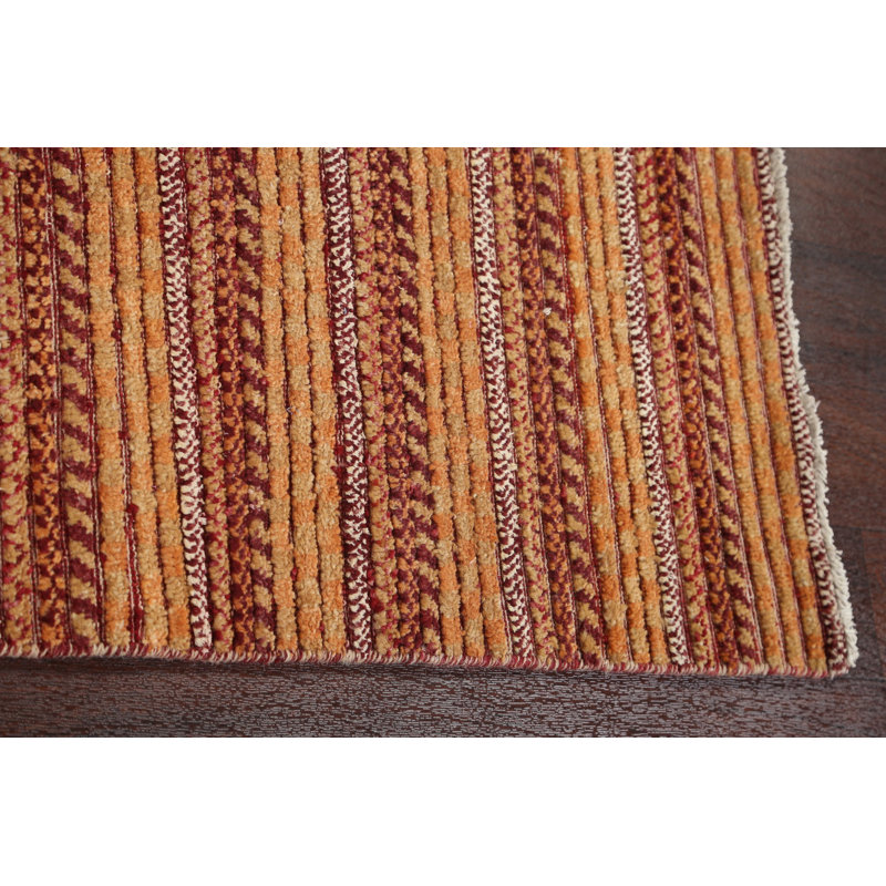 Striped Gabbeh  Oriental Runner Rug 3x8