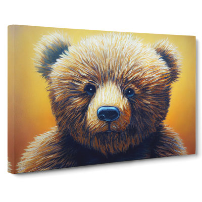 Mind Blowing Teddy Bear - Wrapped Canvas