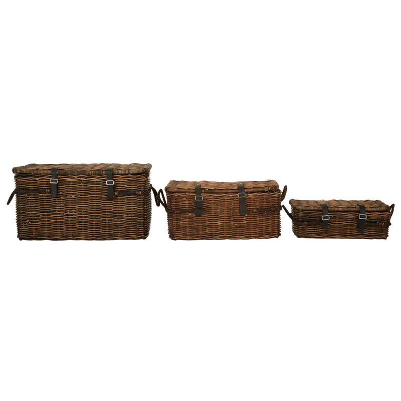 August Grove Christa Solid Wood Decorative Basket