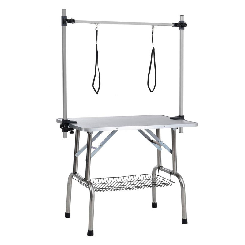 Pet Grooming Table (Silver Gray)