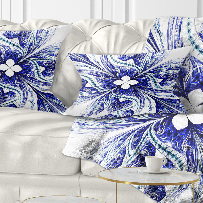 Coussin lombaire en fleur symétrique floral