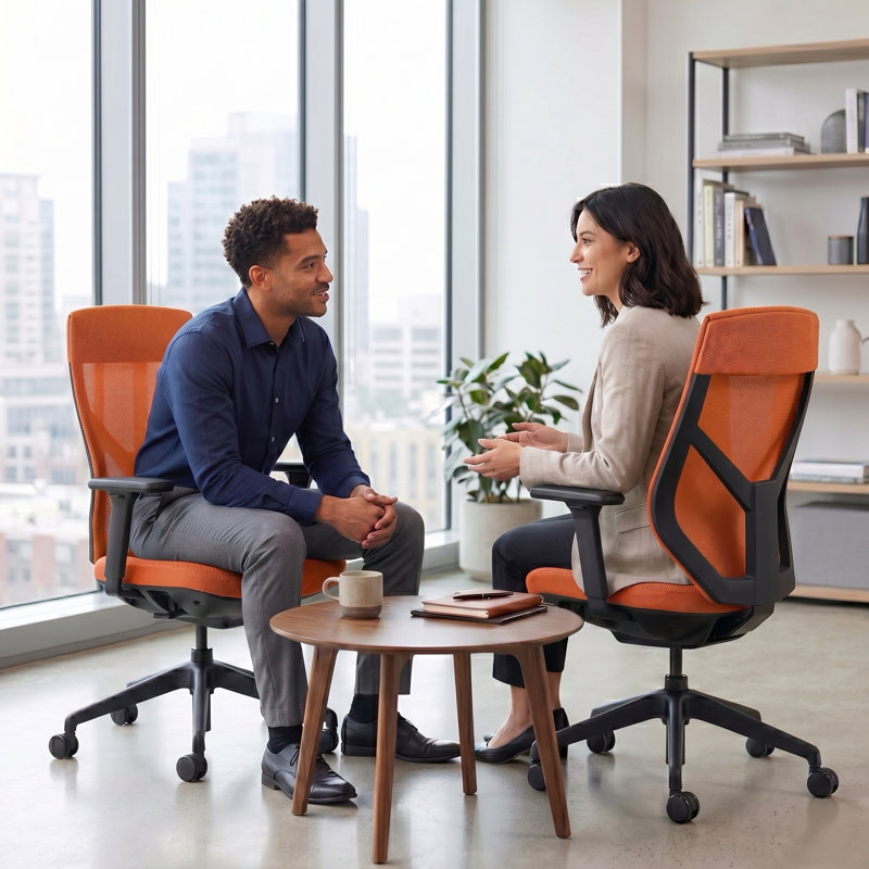  Ergonomic Office Chair with 3D Armrest, Breathable Mesh Computer Chair with Adjustable Backrest, Desk Chair with Thickened Cushion for Home Office & Commercial Use