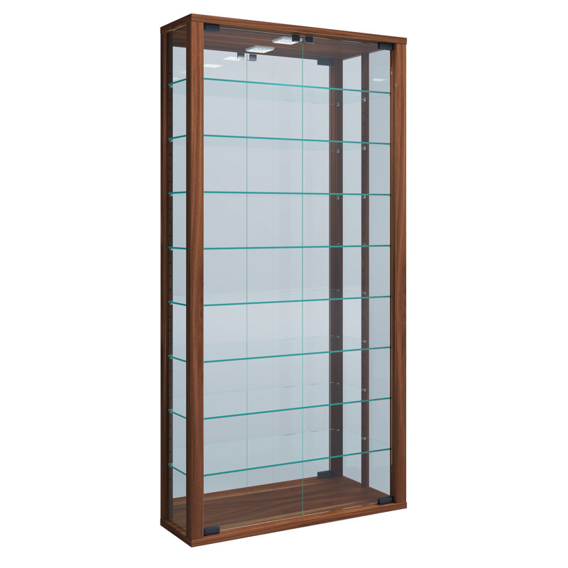 Carlyne Display Cabinet, Yes, Core walnut