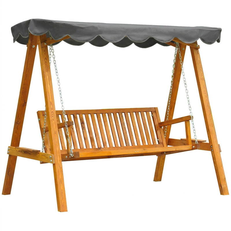 3 Person Porch Swing with Canopy