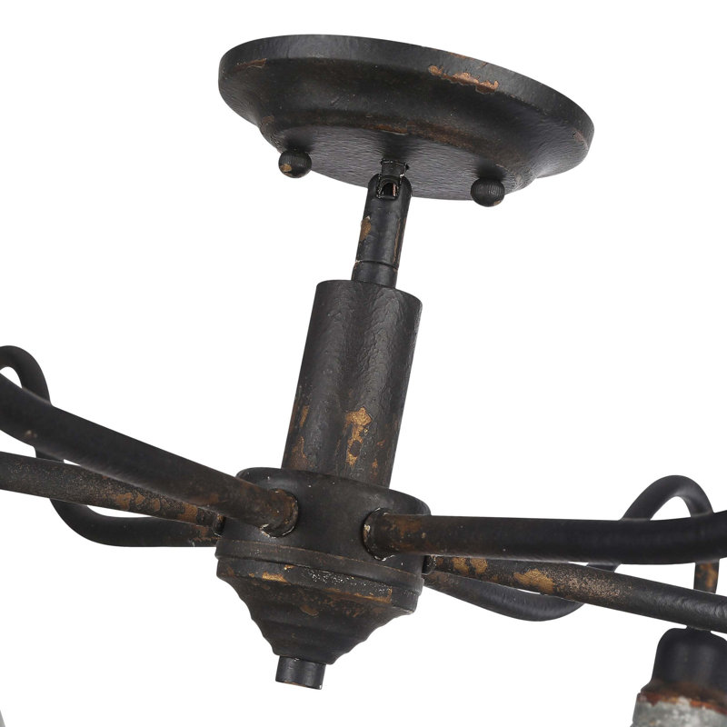 Jasper 6-Light Semi-Flush Mount