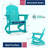 Set Of 2 Oversized All Weather Adirondack Rocking Chair-1053361821