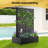 Double-Sized Metal Planter Box with Trellis Tall Raised Garden Bed on Wheels, with 2 Metal Planter Box  for Climbing Plants and Vegetables and Roses