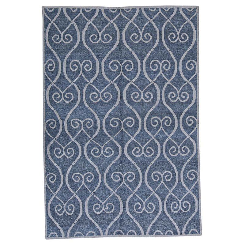 Hand Woven Linen Geometric Area Rug