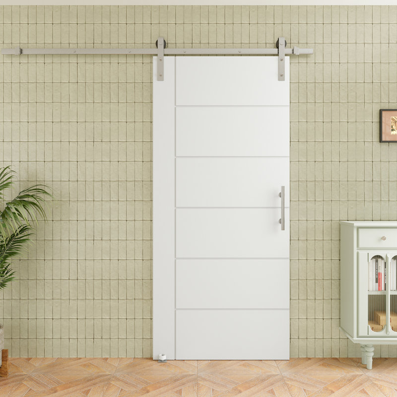 Porte de grange coulissante en bois 80 pi avec 80 po, 36 po x 80 po