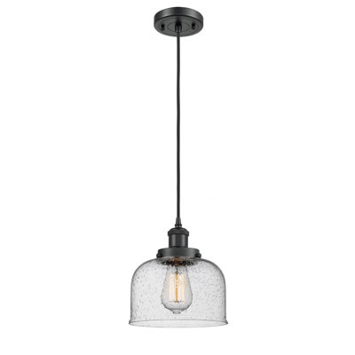 Ballston Urban Bell - 1 Light 8" Cord Hung Mini Pendant