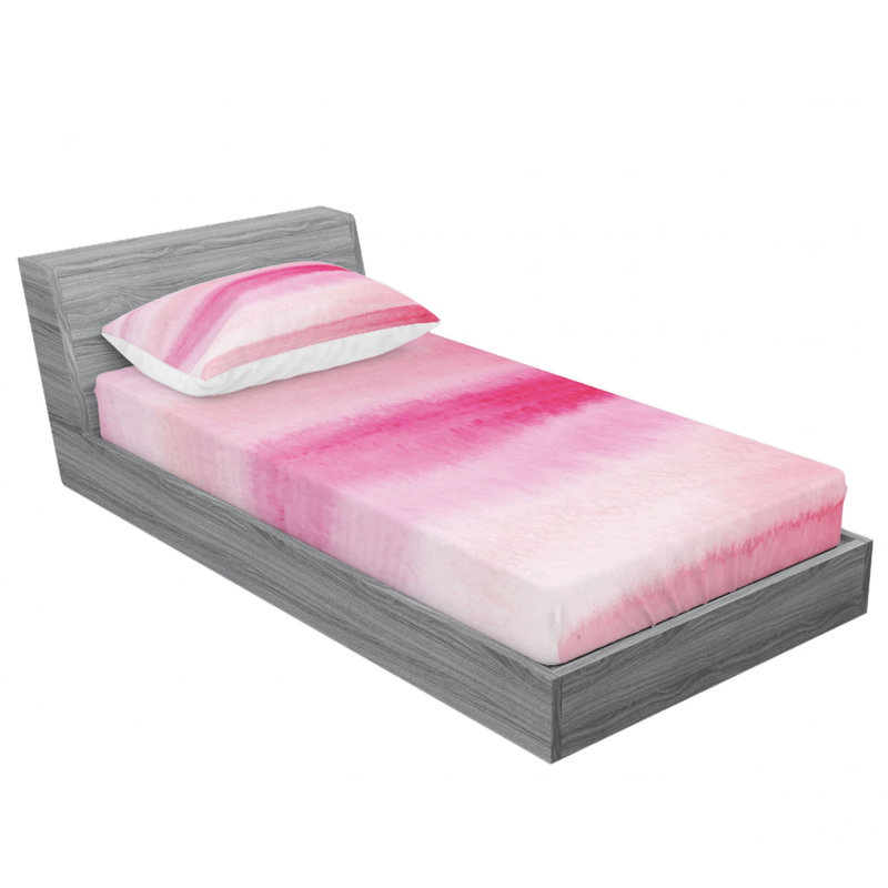 Microfiber Ombre Sheet Set, Twin Sheet Set + Fitted Sheet + 1 Pillowcase