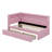 Upholstered Platform Bed With Trundle,USB Ports And LED Belt-547264924-547265122
