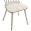 Chaise de salle à manger rustique 2 en bois massif de couleur blanche, de style moderne, à assemblage rapide avec guide d'outils-2075248874