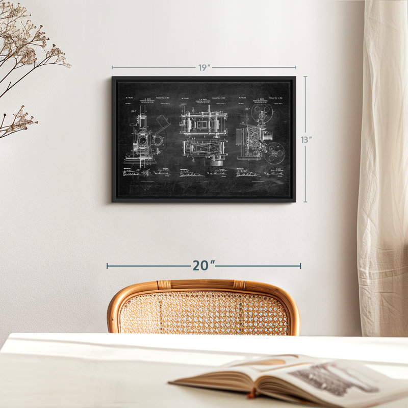 Brevet «Projecting Kinetoscope 1902 Brevet», H 13 po x l 19 po