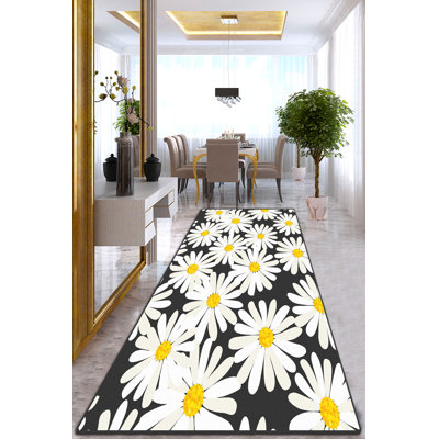 Antibacterial Hall Carpet, 100% Polyester, 39.4 x 78.7 inches | Non-Slip Underside, 0.4 in Pile Height | Washable by Machine, Durable Dot Base | Perfect for High Traffic Areas, Easy to Clean and Maintain