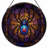 12"H Spider Web Stained Glass Window Panel