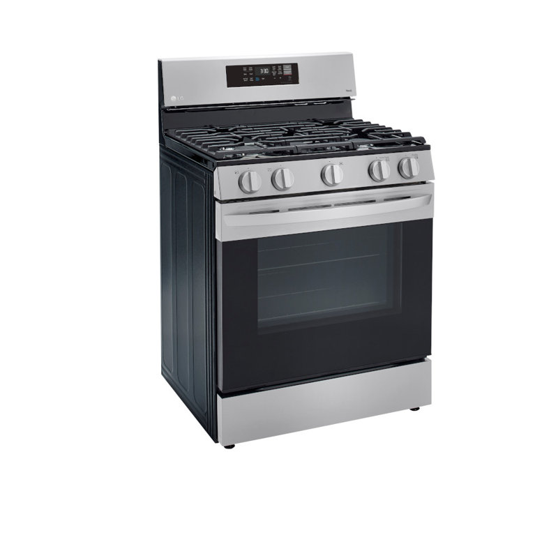 LG Smart Wi-Fi Enabled Fan Convection Gas Range with Air Fry & EasyClean®, 5.8 cu. ft., Stainless Steel