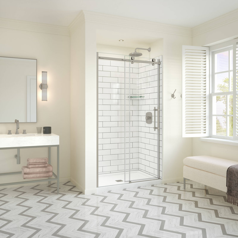 Ensemble de mur de douche en alcôve trois pièces Utile 4832, H 80 po x l 47,75 po x P 31,88 po