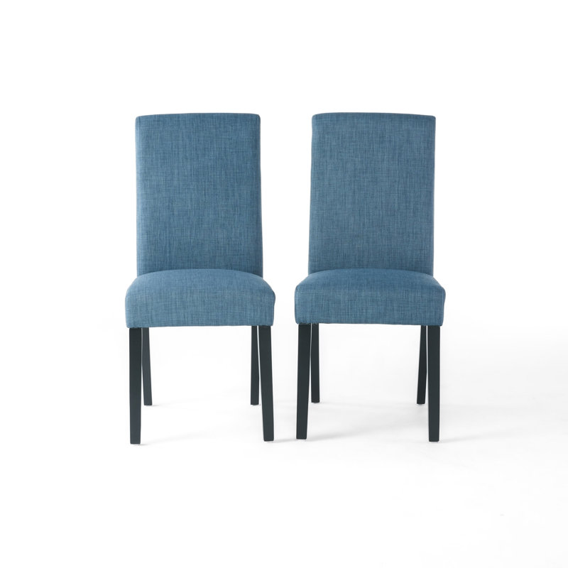 Caverly 19'' H Upholstered Side Chair, Indigo