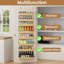 Organisateur de garde-manger à 8 niveaux avec paniers réglables, support mural ou support à épices pour armoire de cuisine, garde-robe et rangement pour garde-manger-638018172