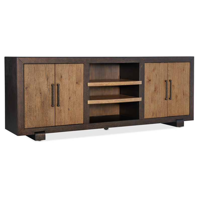 Big Sky Rustic Brown 84'' Media Console with Cabinet