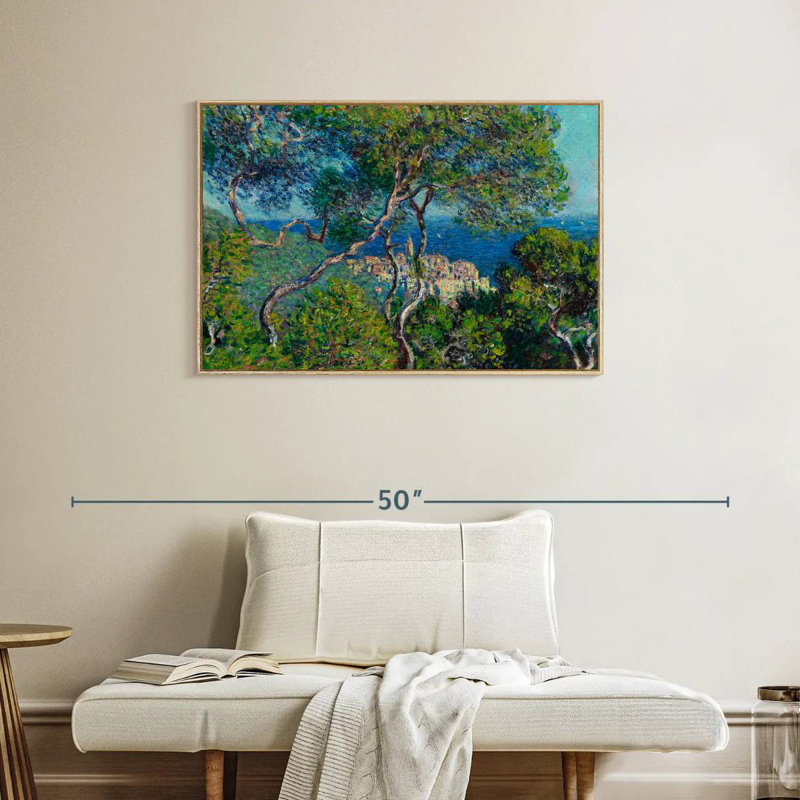 Bordviera 1884, Cadre flottant en bois naturel, 37 po x 25 po