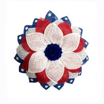Couronne de tournesol artificielle 15,7 po pour porte d'entrée, guirlande de toile de jute rustique, fête des abeilles, signe de bienvenue, décor de ferme