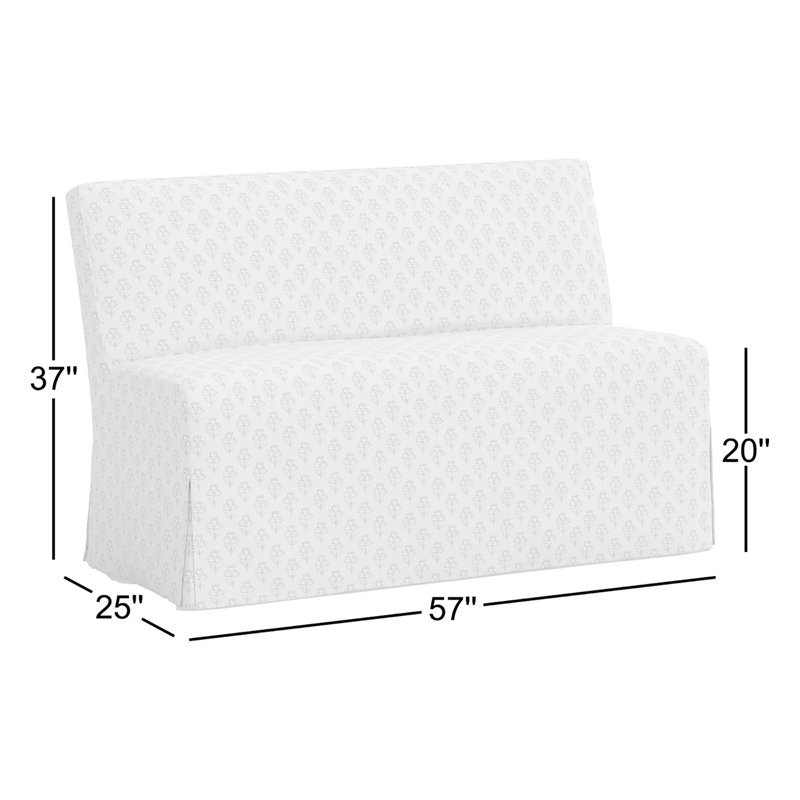 Stoffer Home x Cloth and Co. Lindy Upholstered Bench, Francie Sage